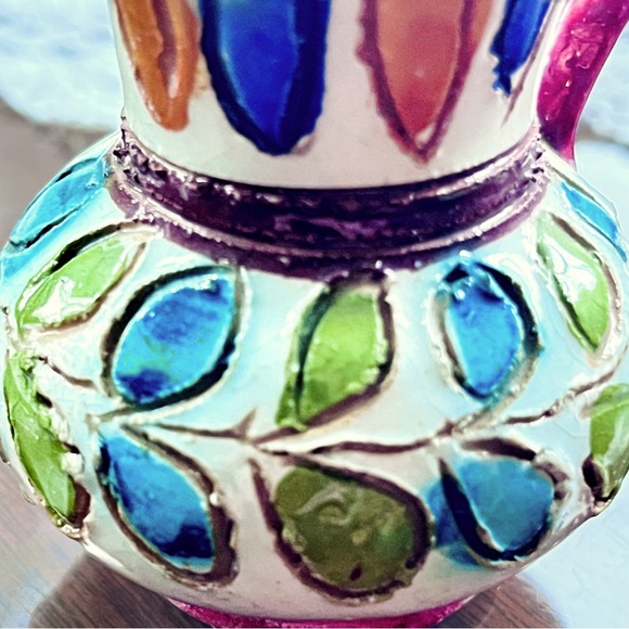Vintage Hand painted Miniature Italian Pitcher - Picture 5 of 10